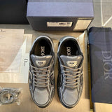 B30 Men's Countdown Sneakers Light Gray Technical Mesh and Gray Glossy Technical Fabric| 3SN279ZEH-H968