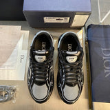 B30 Men's Countdown Sneakers in Light Gray Technical Mesh and Black Glossy Technical Fabric |3SN279ZEH_H981