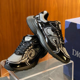 B30 Men's Countdown Sneakers in Light Gray Technical Mesh and Black Glossy Technical Fabric |3SN279ZEH_H981