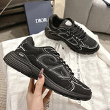 B30 Men's Countdown Sneakers Black Technical Mesh and Black Technical Fabric |3SN279ZMB_H969