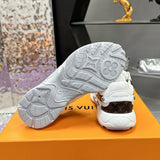 Women's Olympia Sneakers in White High-Tech Mesh and Structured Leather| 1AHOEZ