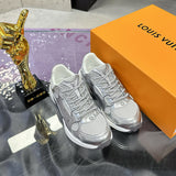Women's Olympia Sneakers in Silver, Mesh and Metallic Silver Synthetic Leather |1AHOI1
