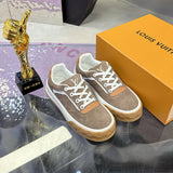 Men's Tilted Sneakers Brown Suede Calfskin |1AJTHN