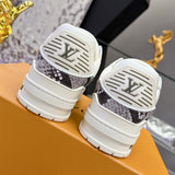 Men's Trainer Series Python-Print Sneakers |1ADF5C