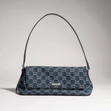 Medium Shoulder Bag, Blue GG Washed Denim|874744 FAF8V 4042